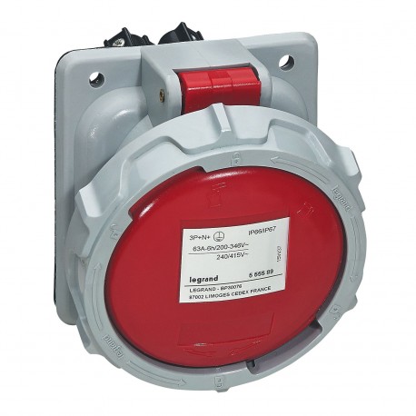 555589 LEGRAND Б. Р17 КУА 63А 3Р+N+Т 415В IP67 Сид