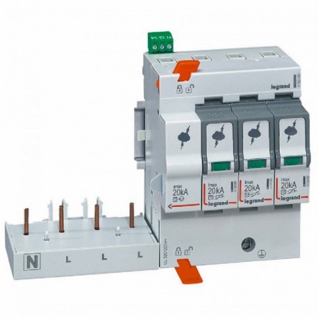 412261 LEGRAND LIMITE SOBRET-BLA T2 20KA 3P+N