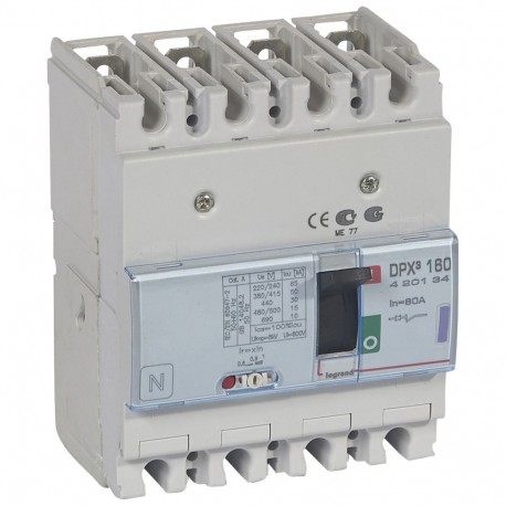 420134 LEGRAND DPX3160 mag. 4P 80A 50kA