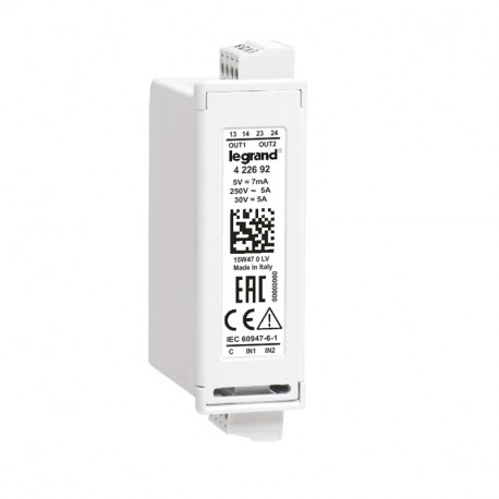 422692 LEGRAND 2 ENTR.NUM 2 SALS.RELAIS 5A 250V