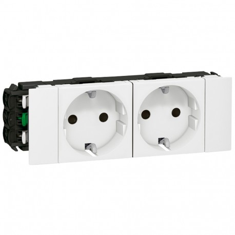 077202 LEGRAND MO-BASE-2X2P+T BL AUT DLP-CD