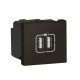 079384 LEGRAND MO-BASIS, 2XUSB 2M NE
