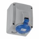 555254 LEGRAND P17 B.SUP 32A 2P+T 250V IP44
