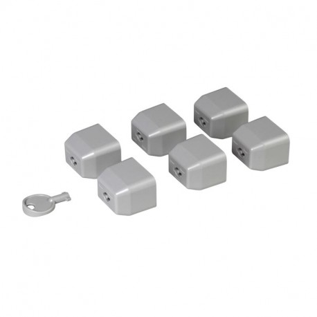 646895 LEGRAND PDU JEU de 6 BOUCHONS C19 +1 CLÉ