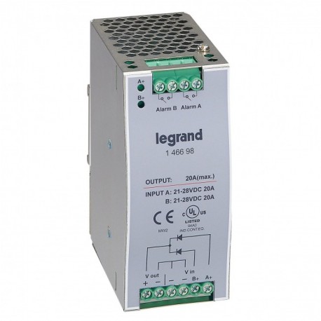 146698 LEGRAND MOD REDUNDANCY ALIM SET 24V20A