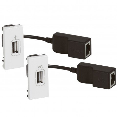 078748 LEGRAND MO-BASE EXT USBRJ45 1M CABL BL