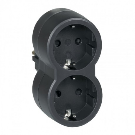 050511 LEGRAND ADATTATORE 2x2P+T ANTERIORE NEG