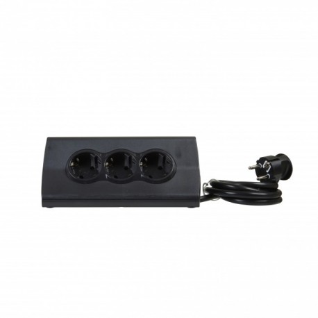 694811 LEGRAND MOMO 3X2P+T 2USB 1M5 NEG