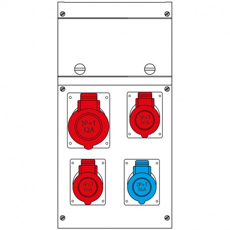 630.4000-327 SCAME QUADRO DISTR. PORTATILE BLOCK4