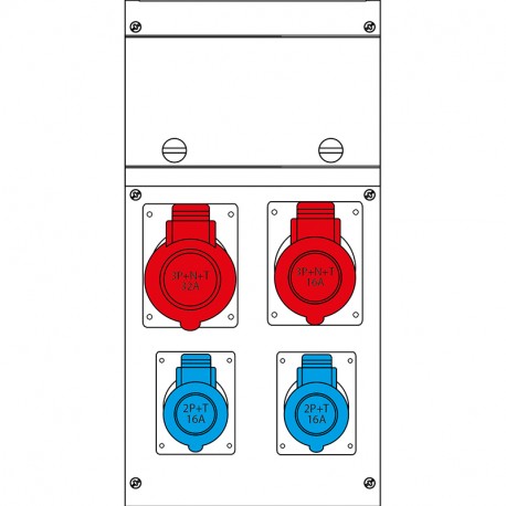 630.4000-328 SCAME QUADRO DISTR. PORTATILE BLOCK4