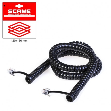 999.10743 SCAME CORDONE EST.4,8MT 2PLUG 4/4 NR