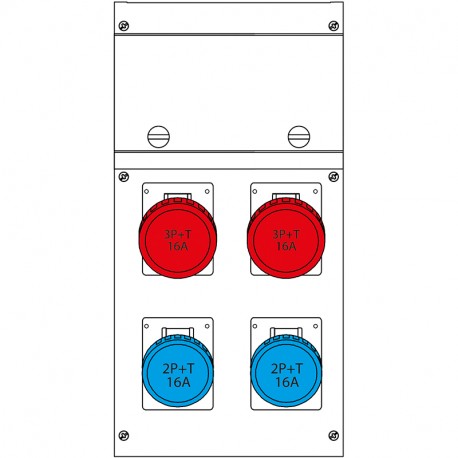 630.4500-003 SCAME QUADRO DISTR. PORTATILE BLOCK4