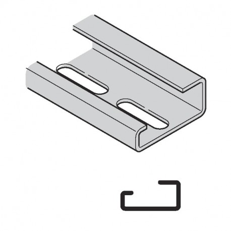 865.211 SCAME RAIL DIN 35x15x1,5mm