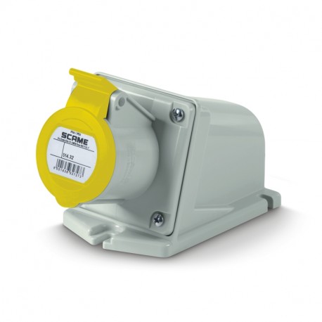514.3250 SCAME SURF. MTG. SOCKET 2P+E 32A 4H 110V IP44