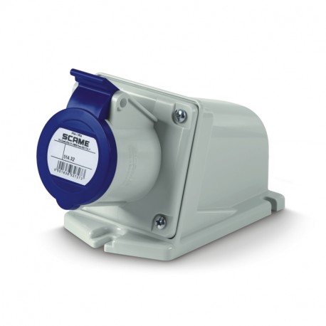 514.3253 SCAME SURF. MTG. SOCKET 2P+E 32A 6H 220V IP44