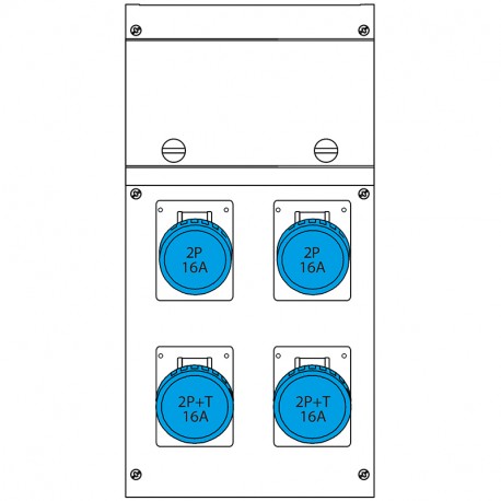 632.4509-015 SCAME QUADRO DISTR.PARET.BLOCK4 IP66