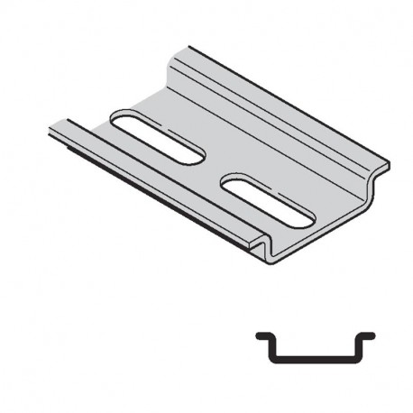 865.221 SCAME DRILLED DIN RAIL OMEGA TYPE 35X7,5