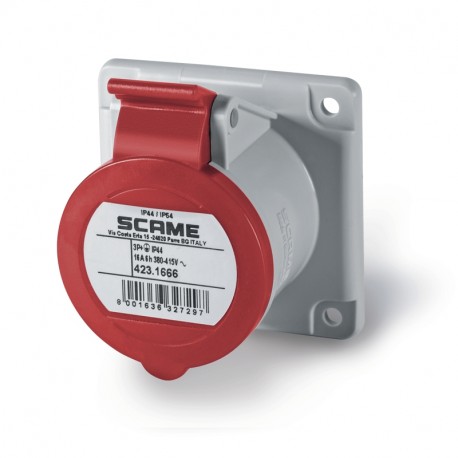 423.1666 SCAME EINBAU STECKDOSE IP44 3P+E 16A 6h