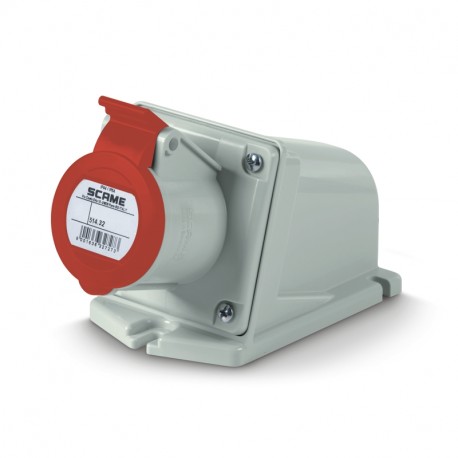 514.3256 SCAME SURF. MTG. SOCKET 3P+E 32A 6H 380V IP44