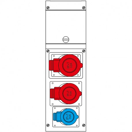 632.3005-324 SCAME QUADRO DISTR. DA PARETE BLOCK3