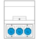 671.3530-97 SCAME PAINEL DE DISTRIBUIÇÃO IP66 48A 230V