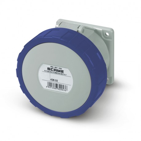 428.3264 SCAME TOMADA EMB. 3P+T IP66/IP67/IP69 32A 9h