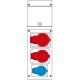 632.3005-325 SCAME QUADRO DISTR. DA PARETE BLOCK3