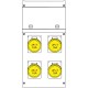 630.4500-367 SCAME PAINEL DE DISTRIBUIÇÃO IP66 16A 110V