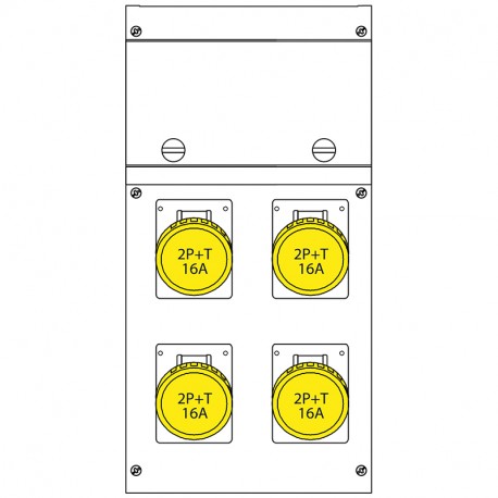 630.4500-367 SCAME QUADRO DISTR. PORTATILE BLOCK4