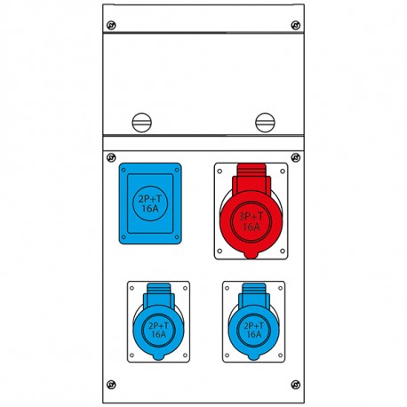 632.4006-209 SCAME QUADRO DISTR. DA PARETE BLOCK4