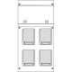 630.4506-010 SCAME CUADRO DE OBRA IP66 16A 230V AC