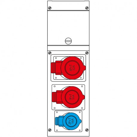 632.3006-324 SCAME QUADRO DISTR. DA PARETE BLOCK3