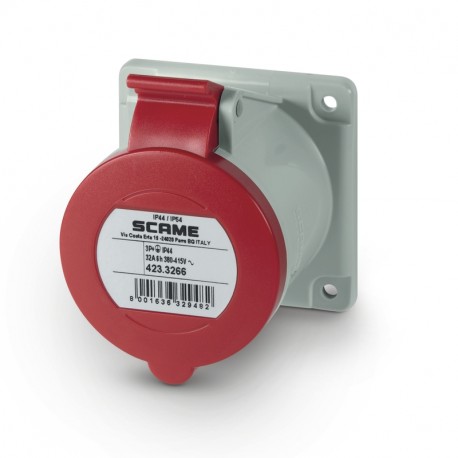423.3266 SCAME EINBAU STECKDOSE IP44 3P+E 32A 6h