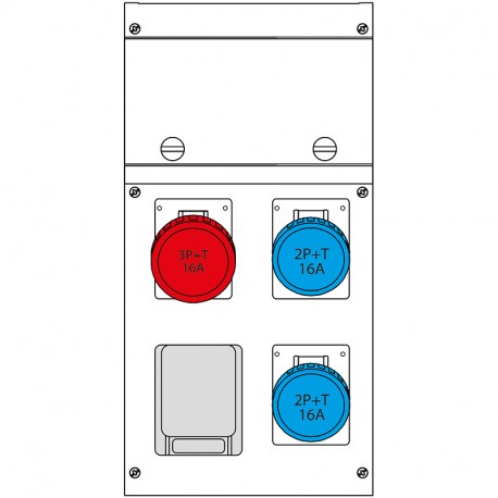 630.4506-1179 SCAME Quadro Block 1Domoplus+3 IEC309 16A