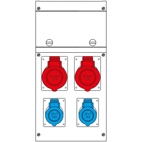 632.4006-405 SCAME ШКАФ РАСПРЕДЕЛИТЕЛЬНЫЙ IP44 16A 400V