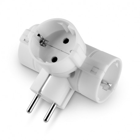 146.540 SCAME ADAPTATEUR TRIPLE 250V SCHUKO