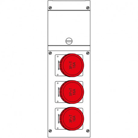 630.3500-063 SCAME PAINEL DE DISTRIBUIÇÃO IP66 16A 400V