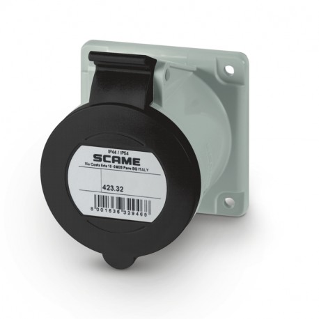 423.32676 SCAME FLUSH MOUNTING SOCKET IP44 3P+N+E 32A 7h