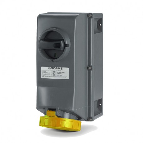 503.1670 SCAME INTERLOCK.STECKDOSE 2P+E IP66 16A 4h