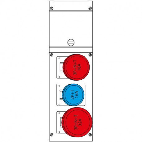 630.3500-325 SCAME PAINEL DE DISTRIBUIÇÃO IP66 16A 400V