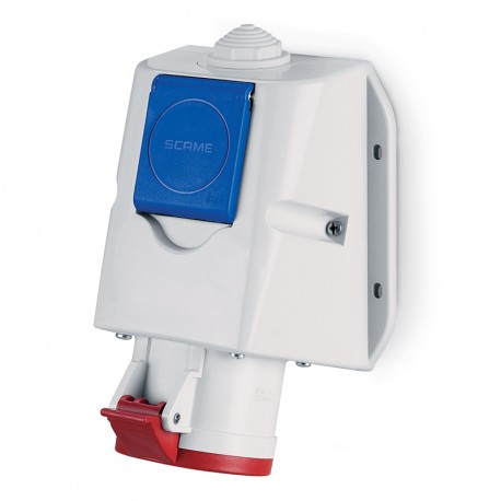 513.1656-GN SCAME COMBI SURF. M. SOCKET 16A 3P+E GERMAN SH