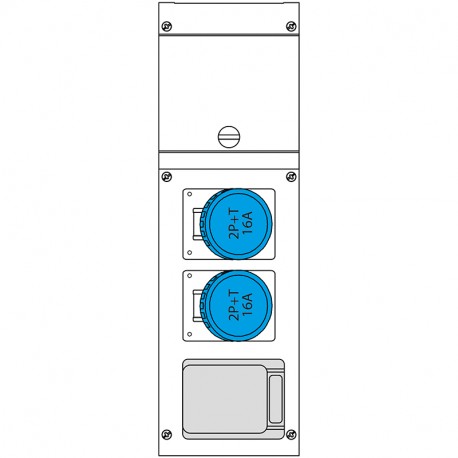 630.3506-054 SCAME ШКАФ СОБРАННЫЙ IP66 16A 230V