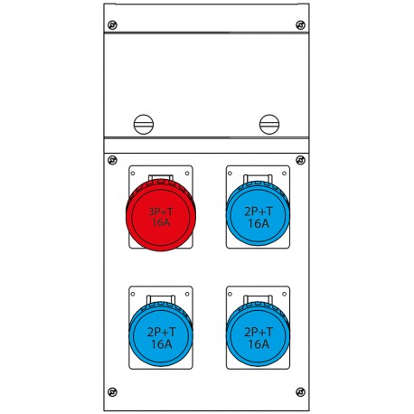 630.4606-008 SCAME PAINEL DE DISTRIBUIÇÃO ASC IP66 16A 400V