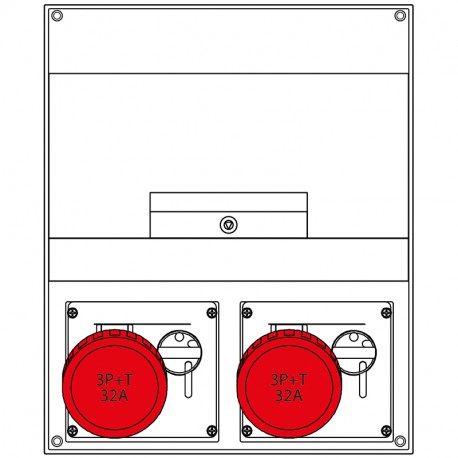 670.3526-446 SCAME QUADRO DISTRIBUZIONE DOMINO 400 IP66