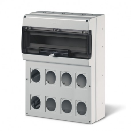 672.5822.1102 SCAME CENTRALINO M550 24DIN 8 PRESE + 2MORS.