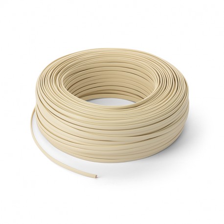 180.920 SCAME FLAT TELEPHONE CABLE 4 POLES IVORY