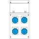 630.4606-012 SCAME PAINEL DE DISTRIBUIÇÃO ASC IP66 16A 230V