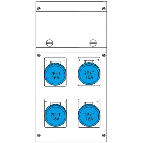 630.4606-012 SCAME QUADRO BLOCK4 CON CAVALLETTO IP66