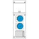 630.3506-056 SCAME DISTRIBUTION ASSEMBLY (ACS) IP66 16A