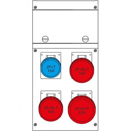 632.4500-329 SCAME SURF.MOUNT.DISTRIBUTION ASSEMBLY BLOCK4